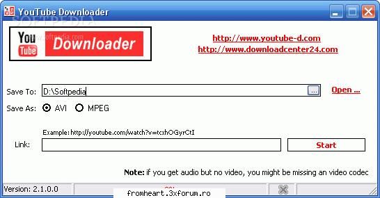 youtube downloader is a free that will download videos from youtube and save them as avi or mpeg